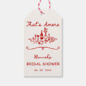 Dat is Amore Italiaanse getekende verloving bruids Cadeaulabel (Voorkant)