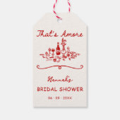 Dat is Amore Italiaanse getekende verloving bruids Cadeaulabel (Achterkant)