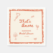 Dat is Amore Italiaanse handgetekende Bruiloftssho Servet (Voorkant)