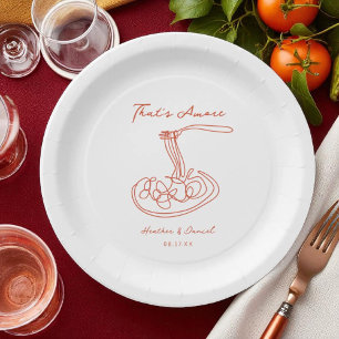Dat is Amore Italiaanse Huwelijksaanpassing Papieren Bordje