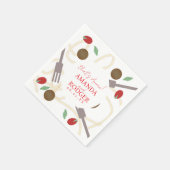 Dat is Amore Italiaanse Pasta Bruiloft Servet (Hoek)