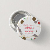Dat is Amore Italiaanse Pasta Trouwdag Ronde Button 3,2 Cm (Voorkant /achterkant)