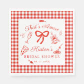 Dat is amore Italiaanse Pizza Bruiloftsfeest Servet (Voorkant)