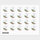 Dat is Amore Italiaanse Rivièra Bruiloft Ronde Sticker (Vel)