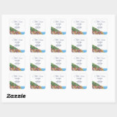 Dat is Amore Italiaanse Rivièra Bruiloft Vierkante Sticker (Vel)