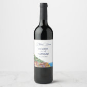 Dat is Amore Italiaanse Rivièra Bruiloft Wijn Etiket (Voorkant)