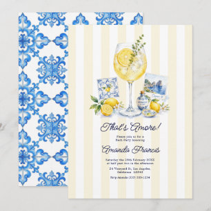 Dat is amore! Italiaanse Spritz Capri Bruidsuitnod Kaart