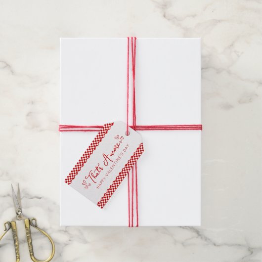 Dat is Amore! italiaanse Valentijnsdag Cadeaulabel (Met Touw)