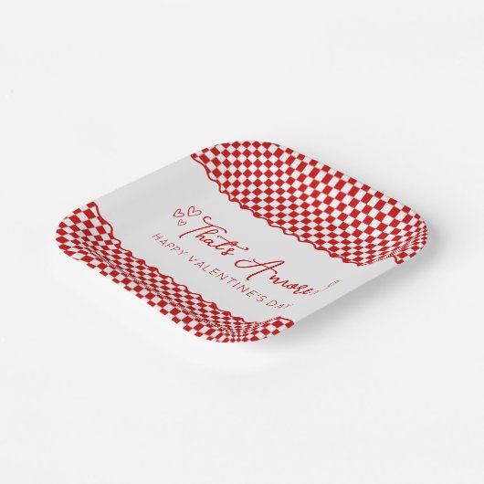 Dat is Amore! italiaanse Valentijnsdag Papieren Bordje (Gebogen)