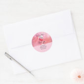 Dat is Amore Italiaanse wijn voor de geloften Brui Ronde Sticker (Envelop)