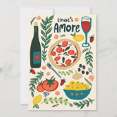 Dat is Amore Italian Food Verloving Shower CUSTOM Kaart (Achterkant)