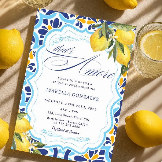 Dat is Amore Italian Majolica Tegels Vrijgezellenf Kaart