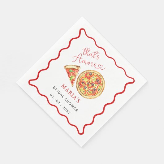 Dat is Amore Italian Pizza Vrijgezellenfeest Welko Servet (Hoek)