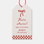 Dat is Amore Italy Bachelorette Bedankt Cadeaulabel (Voorkant)