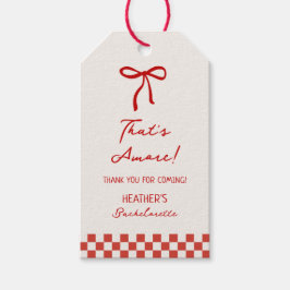 Dat is Amore Italy Bachelorette Bedankt Cadeaulabel