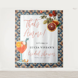 Dat is Amore Juicy Oranje Spritz Bridal Welkom Wandkleed