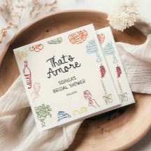 Dat is Amore Kleurrijke Geïllustreerde Bruidsdouch