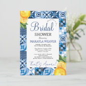 Dat is Amore Lemon Italiaans Tegels Vrijgezellenfe Kaart (Staand voorkant)