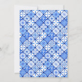 Dat is Amore Lemon Italian Blue Tegel Vrijgezellen Kaart (Achterkant)