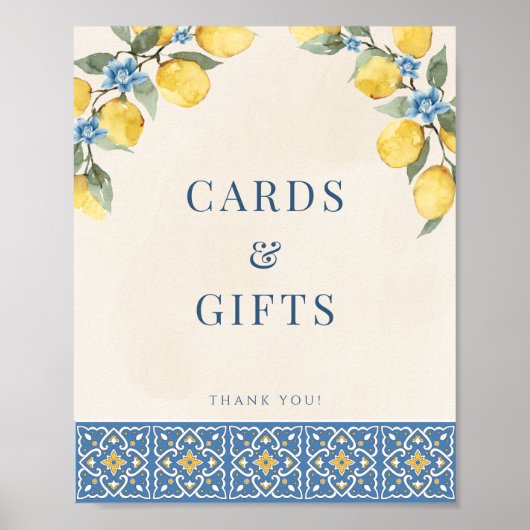 Dat is Amore Lemon Kaarten & Gifts Sign Poster (Voorkant)