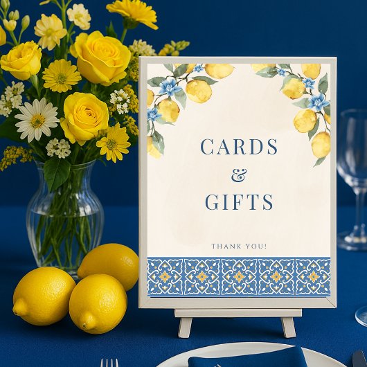 Dat is Amore Lemon Kaarten & Gifts Sign Poster