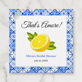 Dat is Amore | Mediterraan citroen Vrijgezellenfee Bedankjes Labels