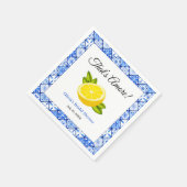 Dat is Amore | Mediterrane citroen bruiloft Servet (Hoek)