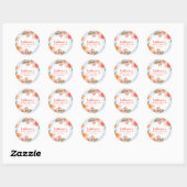 Dat is amore mediterrane citrus Bruids douche Ronde Sticker (Vel)