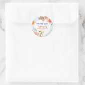 Dat is amore mediterrane citrus Bruids douche Ronde Sticker (Tas)