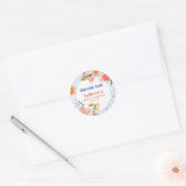Dat is amore mediterrane citrus Bruids douche Ronde Sticker (Envelop)