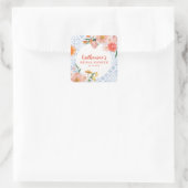 Dat is amore mediterrane citrus Bruids douche Vierkante Sticker (Tas)