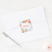 Dat is amore mediterrane citrus Bruids douche Vierkante Sticker (Envelop)