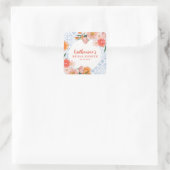 Dat is amore mediterrane citrus Bruids douche Vierkante Sticker (Tas)
