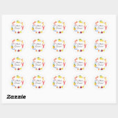Dat is Amore Mediterrane Kust Bruidsdouche Ronde Sticker (Vel)