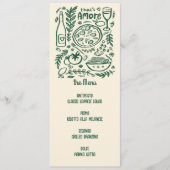 Dat is Amore Menu Handgetekend Italiaans eten (Voorkant)