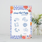 Dat is amore Naam dat pasta vrijgezellenfeest spel (Staand voorkant)