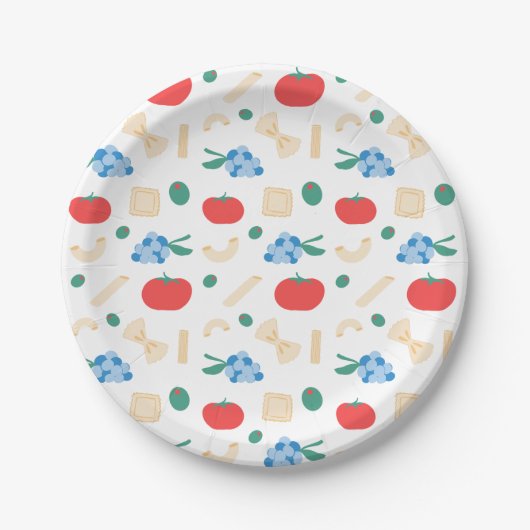 Dat is Amore Pasta Feest Bruiloft  Papieren Bordje (Voorkant)