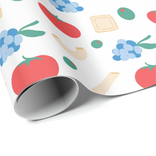 Dat is Amore Pasta Party Vrijgezellenfeest Cadeaupapier (Rol Hoek)