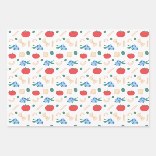 Dat is Amore Pasta Party Vrijgezellenfeest Inpakpapier Vel (Voorkant 3)