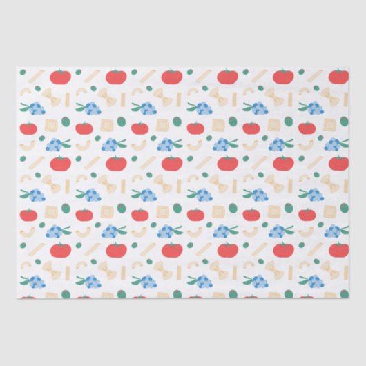 Dat is Amore Pasta Party Vrijgezellenfeest Tissuepapier (Voorkant)