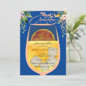 Dat is Amore Peach Fuzz Blue Aperol Vrijgezellenfe Kaart (Staand voorkant)