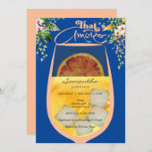 Dat is Amore Peach Fuzz Blue Aperol Vrijgezellenfe Kaart (Voorkant / Achterkant)