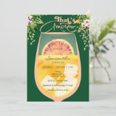 Dat is Amore Peach Fuzz Green Aperol Vrijgezellenf Kaart (Staand voorkant)