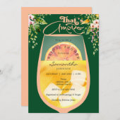 Dat is Amore Peach Fuzz Green Aperol Vrijgezellenf Kaart (Voorkant / Achterkant)