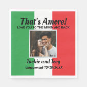 Dat is Amore! Persoonlijk Italiaans Koppel Eveneme Servet (Voorkant)