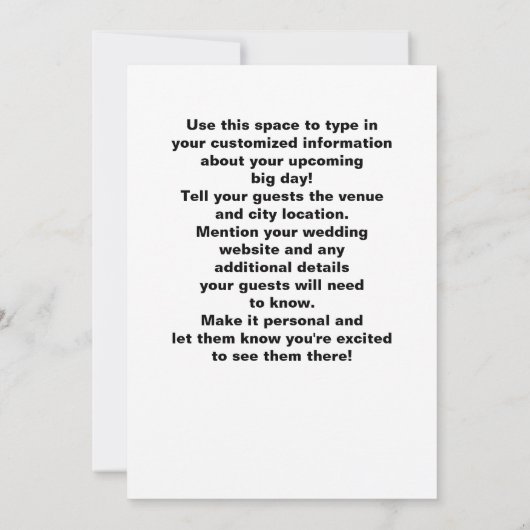 Dat is Amore! Persoonlijke foto Italiaanse vlag Save The Date (Achterkant)