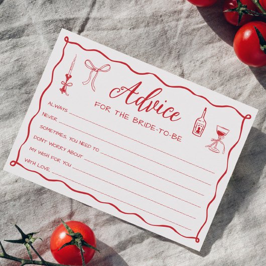 Dat is Amore Pizza Bruidsmeisjesfeest Advieskaart Kaart