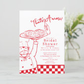 Dat is Amore Pizza Bruiloftsuitnodiging Kaart (Staand voorkant)