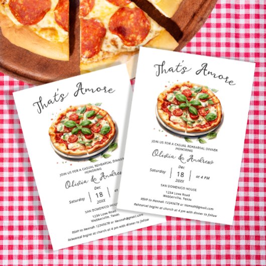 Dat is amore Pizza Casual Italiaans repetitief din Kaart