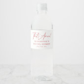 Dat is Amore Pizza & Wine Bruidsfeest Waterfles Etiket (Voorkant)